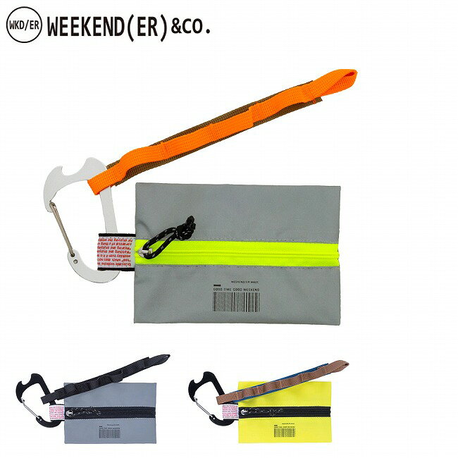 ●WEEKEND(ER) ウィークエンダー tente KH テンテKH 78004 【 ポーチ 小物入れ ポリエステル コンパクト カラビナ ウエビングテープ リフレクター キャンプ アウトドア 】【メール便・代引不可】