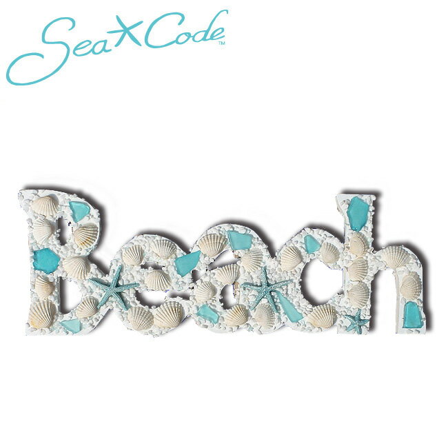 樂天商城 - 【9日20時〜16日1時59分限定クーポン配布中】●Sea Code シーコード HANGING SEAGLAS(Beach) 14948 【 雑貨 ハンギングボード 壁掛け シェル オブジェ ハワイアン マリン インテリア 】