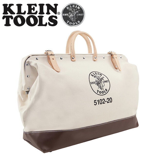 楽天Highball●KLEIN TOOLS クラインツールズ Canvas Tool Bag キャンバスツールバッグ 20インチ ナチュラル/ブラウン 5102-20 【袋 道具 カバン 収納 整理整頓】