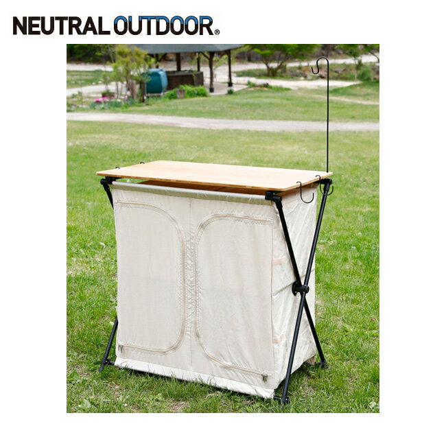 ●NEUTRAL OUTDOOR ニュートラルアウトドア テーブル NT-BK01 バンブーキッチンカウンター 34940 【FUNI】【CHER】アウトドア キッチンテーブル 折りたたみ 天然竹