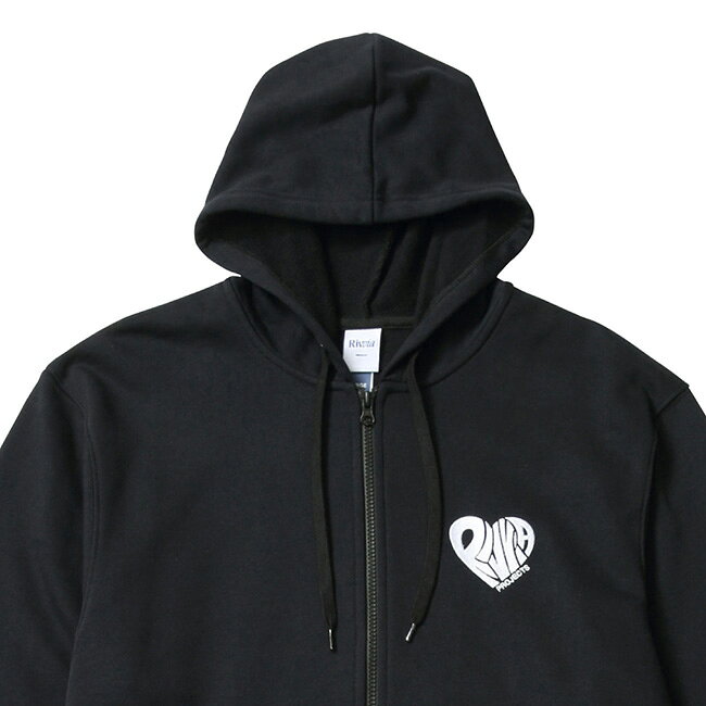 ［クーポン配布］●Rivvia PROJECTS リヴィアプロジェクツ RV HEART ZIP HOODIE RVハートジップフーディー RIV-26009 【 アウター 裏起毛 2WAY 長袖 ジップアップ ワンポイント キャンプ アウトドア 】 highball-10285528 Highball サンプル画像3