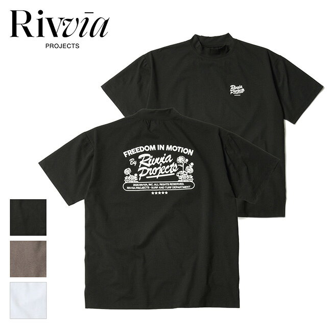 ●Rivvia PROJECTS リヴィアプロジェクツ FIVE STAR RASH M/NECK S/S TEE ファイブスターラッシュM/ネックショートスリーブティー RQ2-W08 【 ラッシュガード トップス 半袖 海 川 プール UVケア 水陸両用 アウトドア 】【メール便・代引不可】