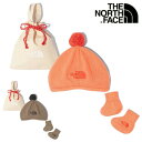 ●THE NORTH FACE ノースフェイス BABY CRADLE COTTON CAP&SOCKS SET ベビークレイドルコットンキャップ＆ソックスセット NNB02311 【ベビー/赤ちゃん/ギフト/プレゼント/日本正規品】【メール便・代引不可】