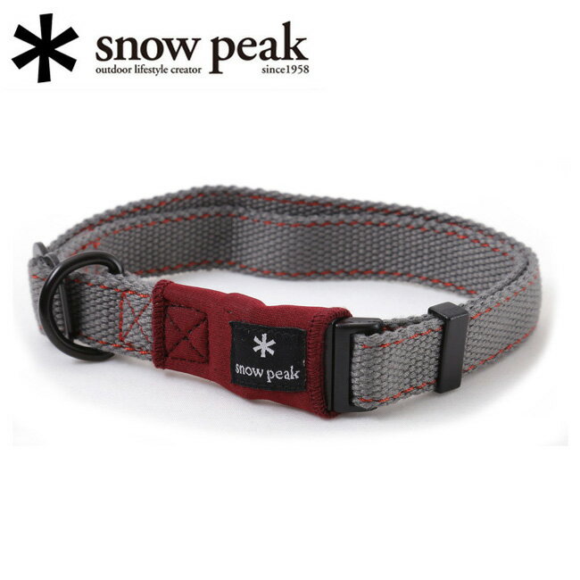 ●Snow Peak スノーピーク SPソフトカラーL PT-054R 【 ペット用品 犬用首輪 お散歩 大型犬 ドッグ 】