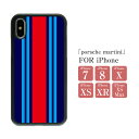 「iPhoneSE 第3世代対応」スマホケース ハードケース 背面 TPU「porsche martini/ポルシェマルティーニ」 iPhone7 iPhone8 iPhoneX XS XR XS Max アイフォン ハード ケース ポリカーボネート