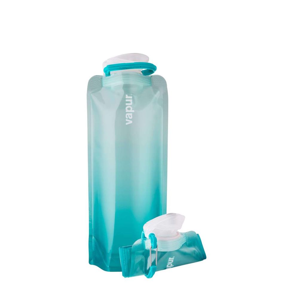 Vapur Anti-Bottle Wide Mouth | Malibu Teal / Lavender 0.7L ヴェイパー アンチボトル | Water Bottle ウォーターボトル ポータブル コンパクト 水筒 折りたたみ カラビナ付き 軽量 持続可能 アウトドア キャンプ 【日本正規代理店品】 highfive11-10000112 Hi Five サンプル画像2