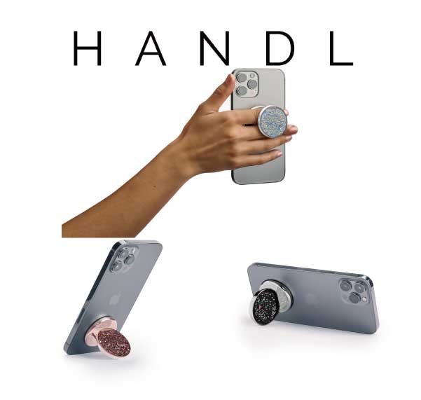 HANDL O Sparkl Rose Gold / Sparkl Cool White / Sparkl Pearl ハンドル ハンドルオー 落下防止グリップ スマートフォンスタンド スマホスタンド 縦置きスタンド 横置きスタンド スマホスタンド スマートフォンクリップ