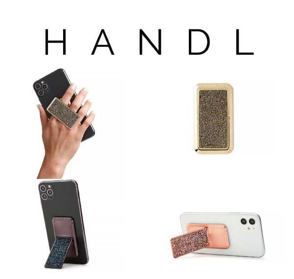 HANDL stick Crystal Gold / Black・Blue / Rose Gold・Silver ハンドル ニューヨーク 落下防止グリップ スマートフォンスタンド スマホスタンド 縦置きスタンド 横置きスタンド スマホスタンド スマートフォンクリップ クリスタル