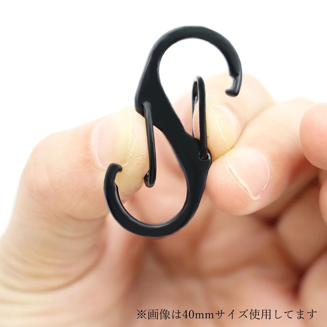 キャンプ用品 登山用品 アウトドア用品 亜鉛合金 10個セット 自動ロック 小型 S字型 highhope-10018562 ハイホープ サンプル画像3