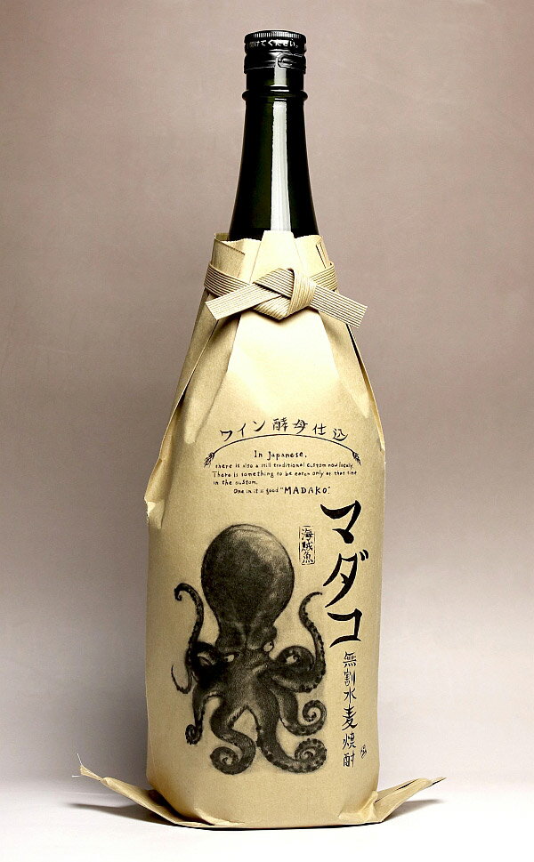 マダコ 麦 29度1800ml 【酒蔵王手門】【麦焼酎 むぎ焼酎 宮崎 誕生日 ワイン酵母 無割水焼酎 1.8l あす楽 お酒 開店祝い 内祝い お返し 手土産 酒 贈り物 還暦祝い 退職祝い 焼酎のひご屋 まだ…