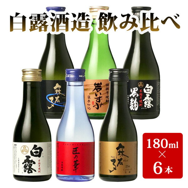 【送料無料※一部地域送料500円】白露酒造 飲み比べミニボト