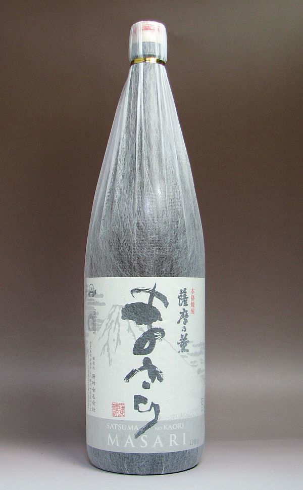 薩摩乃薫まさり25度1800ml いも焼酎 【田村】(芋焼酎 内祝い お返し お酒 還暦祝い 焼酎 お祝い 退職祝い 開店祝い 誕生日 ギフト プレゼント 帰省土産)