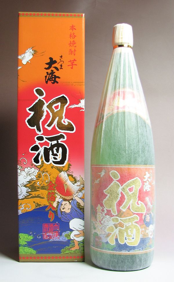 大海祝酒　金箔入り25度1800ml 【大海酒造】(芋焼酎 