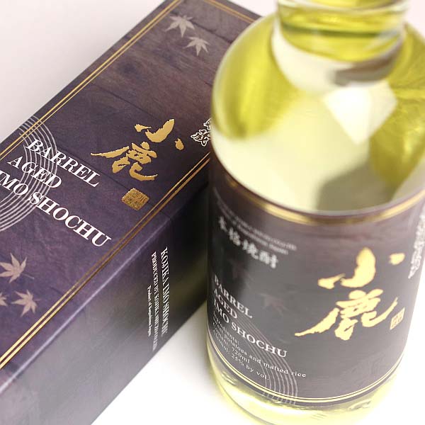 樫樽で長期間貯蔵熟成させた芋焼酎。ほんのりとしたバニラの香りと芋焼酎のやわらかい甘味が楽しめます　　