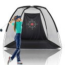 【Higood 送料無料】ゴルフネット ゴルフネット練習用 2.4x1.8x1.5m ゴルフ練習ネット 室外 室内ターゲット付き