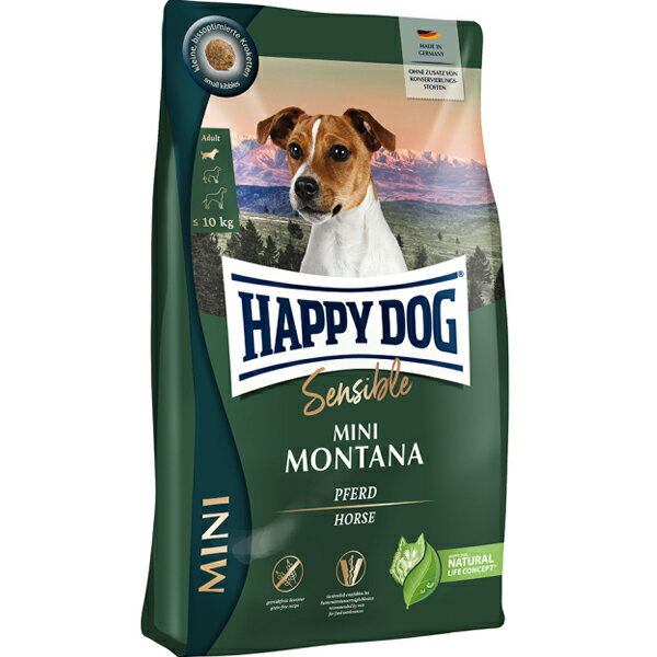 Mature Dog - HAPPY DOG センシブル ミニ モンタナ（馬肉＆ポテト） グレインフリー 800g ［ハッピードッグ］