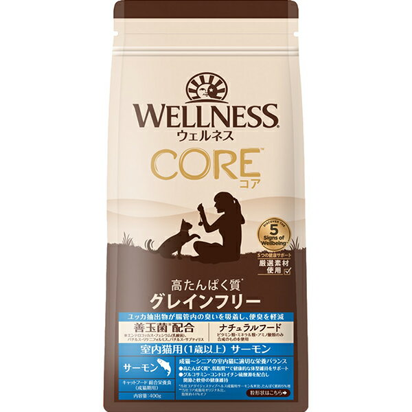Other Wet Food - ウェルネス コア 室内猫用（1歳以上） サーモン 400g