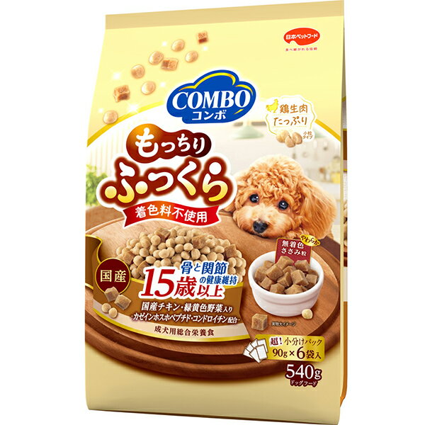 樂天商城 - コンボ ドッグ もっちりふっくら 15歳以上 骨と関節の健康維持 540g（90g×6袋入）