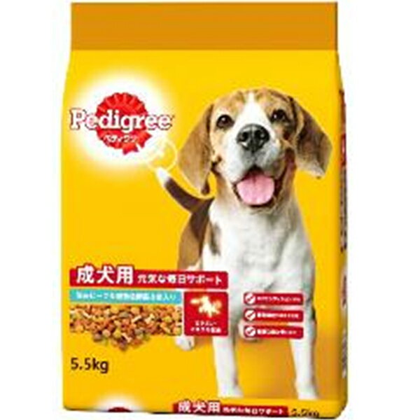 Pedigree - ペディグリー 成犬用 旨みビーフ＆緑黄色野菜＆魚入り 5.5kg