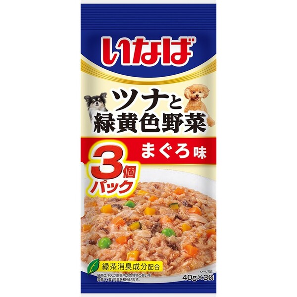 樂天商城 - いなば ツナと緑黄色野菜 まぐろ味 40g×3袋〔26030613dw〕