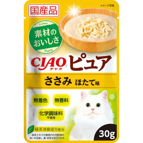 チャオ ピュア ささみ ほたて味 30g×16コ〔26020856cw〕