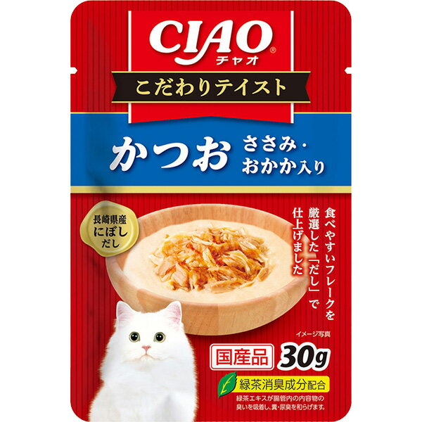 乐天商城 - チャオ こだわりテイスト かつお ささみ・おかか入り 30g×16コ〔26030837cw〕