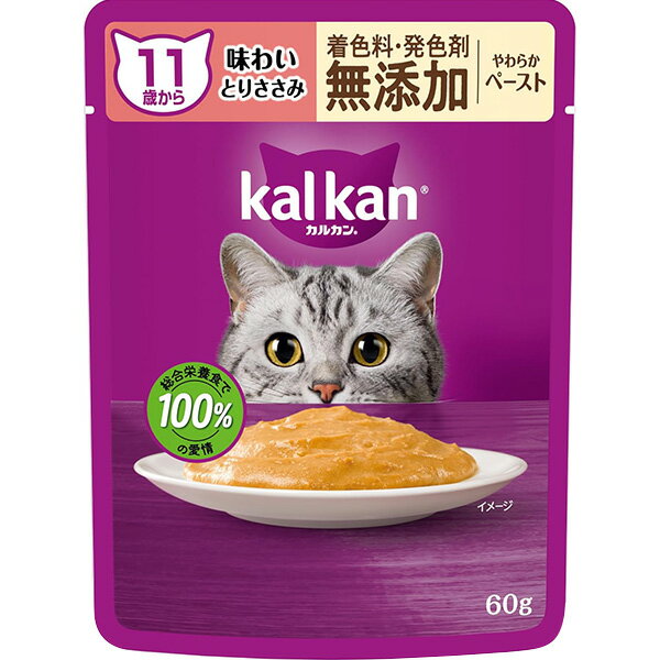 樂天商城 - カルカン パウチ やわらかペースト 11歳から 味わいとりささみ 60g×12コ
