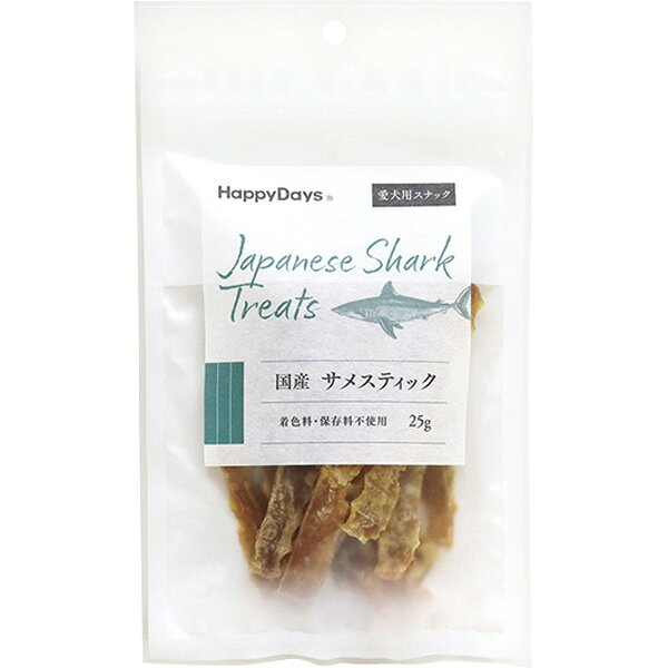 国産サメを100％使用！ヨシキリザメの肉は、低脂質、高たんぱくでシニアや体重管理が必要なわんちゃんにおすすめです。サメ肉に含まれるレチノールが皮膚被毛の健康維持、目の健康維持に役立ちます。食べごたえがあるので小型〜中型犬におすすめです。 着色料や保存料、酸化防止剤などの添加物不使用。 【 原材料 】 ヨシキリザメ（国産） 【 代謝エネルギー 】 347kcal/100g 【 原産国 】 日本 【 製造日からの賞味期限 】 12ヶ月 【 メーカー名 】 ペットプロ 【 JANコード 】 4981528000474