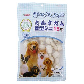 うれしいおやつ ミルクガム 骨型ミニ 15本入り