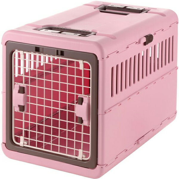 【送料無料】キャンピングキャリー折りたたみ ライトピンク L