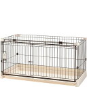 もっとお掃除簡単ペットサークル 120-60 アイボリー〔2506182pl〕