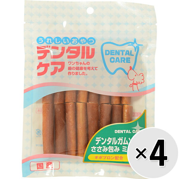 乐天商城 - 【セット販売】うれしいおやつ デンタルケア デンタルガム ソフト ささみ包み ミルク味 16本×4コ