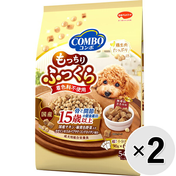 乐天商城 - 【セット販売】コンボ ドッグ もっちりふっくら 15歳以上 骨と関節の健康維持 540g（90g×6袋入）×2コ