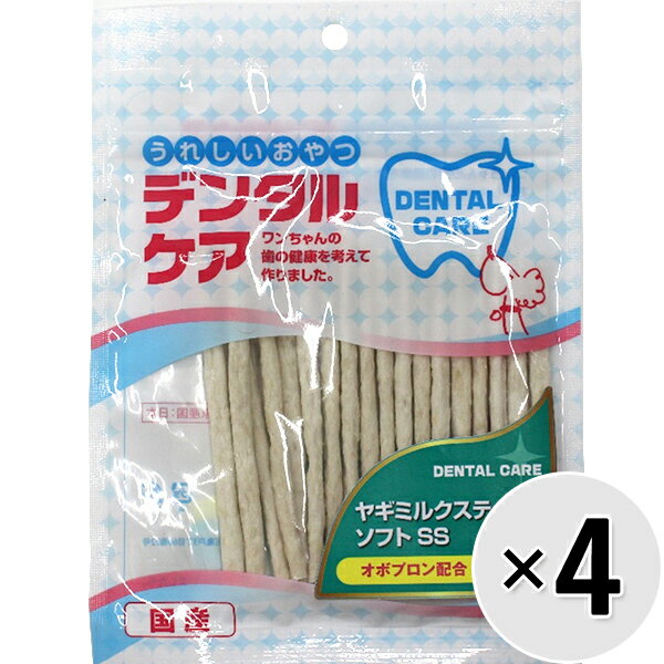 うれしいおやつ デンタルケア ヤギミルクスティックソフト SS 18本×4コ〔24040917do〕