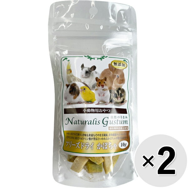 乐天商城 - 【セット販売】小動物用おやつ 自然のうまみ フリーズドライ かぼちゃ 10g×2コ