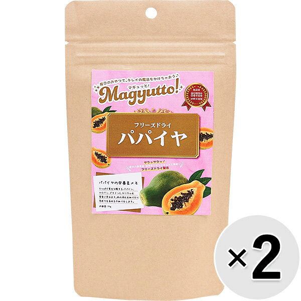 【セット販売】Magyutto！ フリーズドライ パパイヤ 15g×2コ〔24040915do〕 1