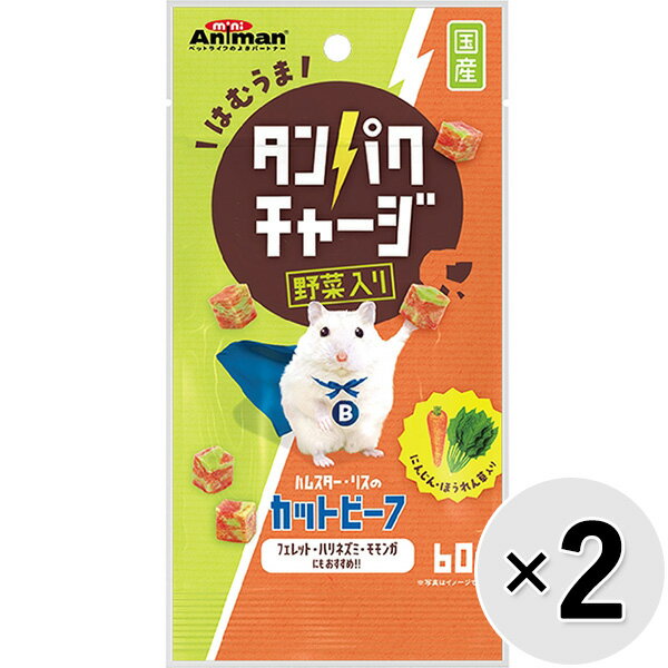 Foods - 【セット販売】ハムスター・リスのカットビーフ 野菜入り 60g×2コ