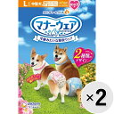 【セット販売】マナーウェア 女の子用 中型犬用 Lサイズ ピンクリボン・青リボン 32枚×2コ〔25052119dt〕