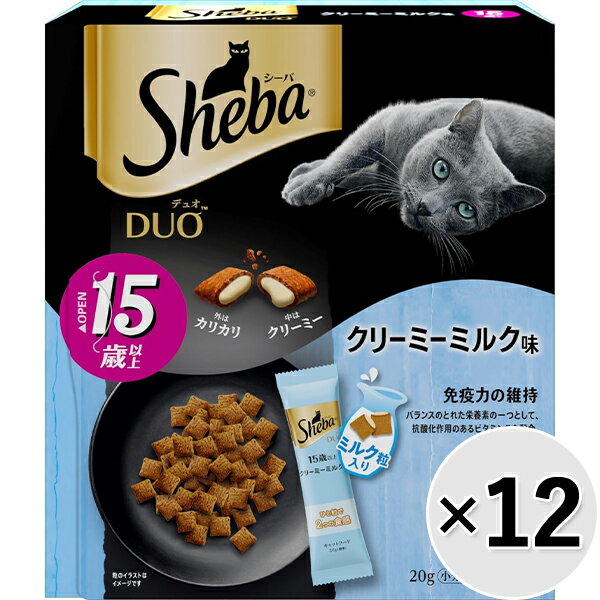 乐天商城 - 【ケース販売】シーバ デュオ 15歳以上 クリーミーミルク味 200g×12コ〔26030748cd〕