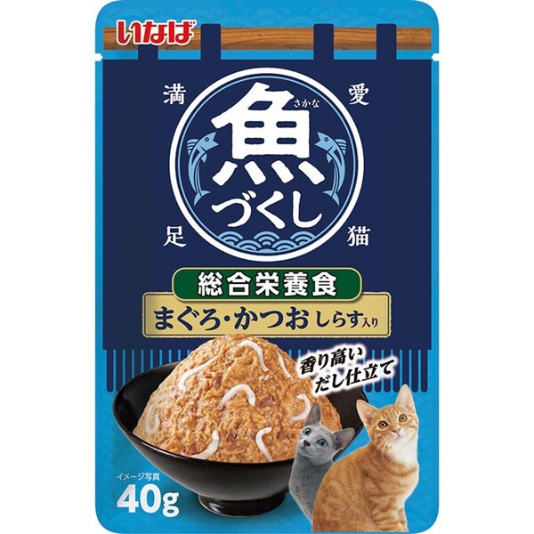 樂天商城 - 【単品】魚づくし 総合栄養食 まぐろ・かつお しらす入り 40g