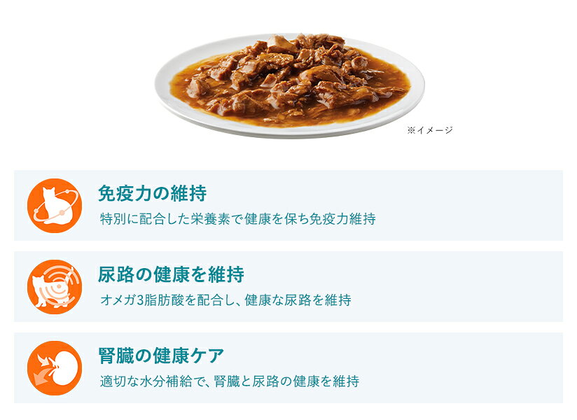 ピュリナワン キャット パウチ 尿路の健康維持 1歳以上 チキン グレービー仕立て 50g×12コ