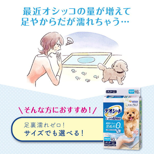 デオシートしっかり超吸収無香消臭タイプ レギュラー 112枚〔26082113dt〕