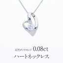 【送料無料】Pt900【0.08ct】ダイヤモンド オープンハート ネックレス ジュエリー 一粒 ダイヤ ハート ダイヤモンドネックレス ペンダント プラチナ ひと粒 ハート 人気 可愛い ギフト プレゼント プチ 誕生日 母の日