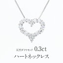 【送料無料】pt900 | K18イエローゴールド【0.3ct】ダイヤモンド オープンハート ネックレス プラチナ ・K18イエローゴールド ダイヤネックレス 0.30 ジュエリー ダイヤ ハート ダイヤモンドネックレス ダイヤペンダント ハートペンダント