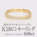 【送料無料】Pt900/K18YG/PG【0.06ct】ダイヤモンド クロスライン ピンキー リング【GGSカード鑑別書付】18金 K18 18K ゴールド プラチナ 指輪 ダイヤ ダイア ジュエリー レディース ダイヤリング プレゼント 贈り物 可愛い おしゃれ ピンキーリング 4月誕生石
