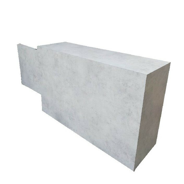 レジカウンター おしゃれ 大理石調 美容室 完成品 受付 カウンター 接客 引出 荷物棚 木製 幅140X奥行45X高さ90cm シンプル 組立不要 日本製 別注可能 水性塗料 ハイカウンター 美容室 理容室 オフィス 会計 作業台 【商品番号37】 [2]