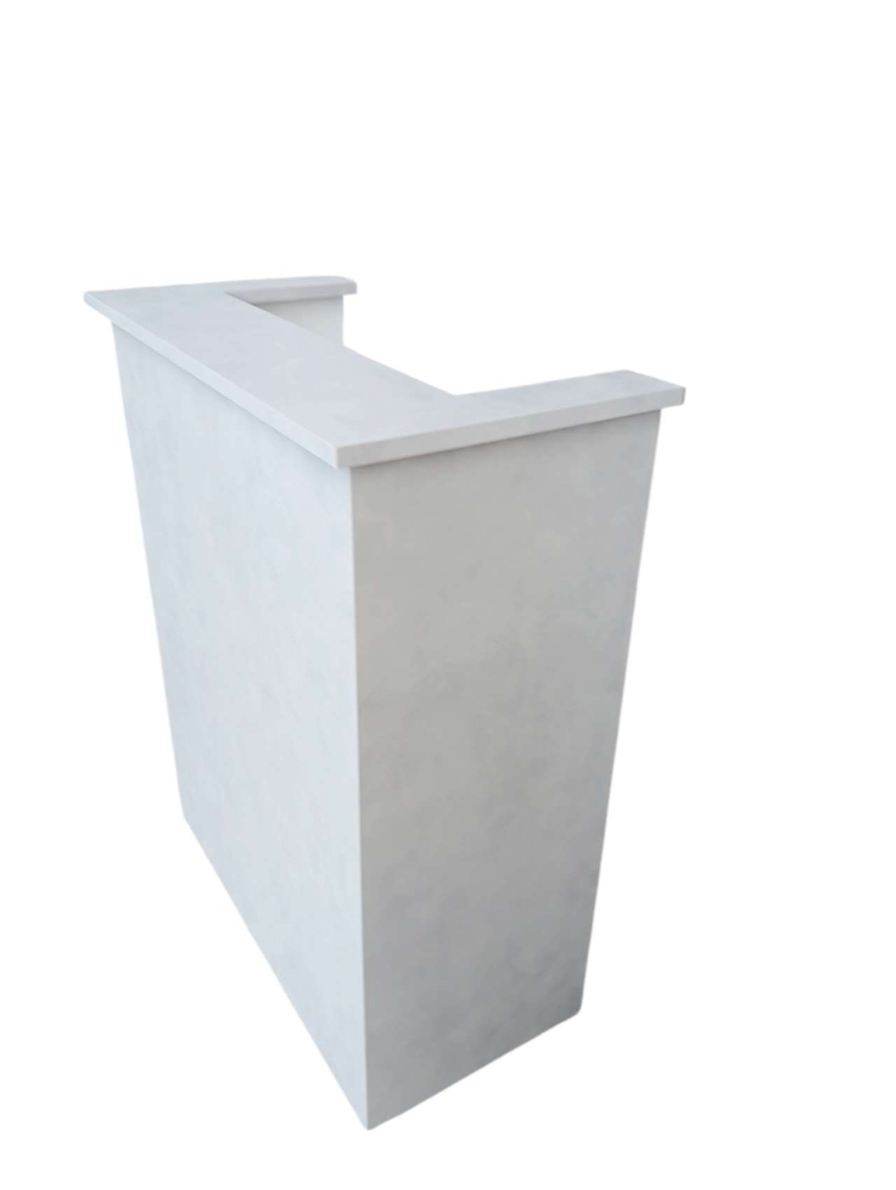 レジカウンター カウンター おしゃれ 美容室 コンクリート調 完成品 受付 カウンター 接客 引出 荷物棚 木製 幅116X奥行45X高さ105cm シンプル 組立不要 日本製 別注可能 水性塗料 オフィス 作業台 棚付き 台 【商品番号121】 [2]