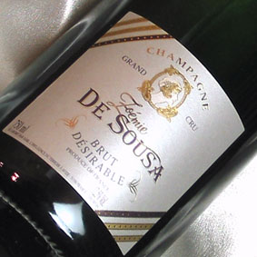 ゾエミ・ド・スーザ　ブリュット・デジラブル　ブラン・ド・ブラン　Zoemi De Sousa Brut Desirable Blanc de Blancs フランス/シャンパーニュ/シャンパン/辛口/750ml/ビオディナミ 【自然派ワイン ビオワイン 有機ワイン bio オーガニックワイン】