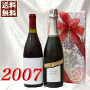 辛口スパークリング 白と 2007年 赤ワイン 750ml 2本セット （無料 ギフト 包装） ムーラン ド シトラン 2007 平成19年 フランス ヴィンテージ ワイン ボルドー ミディアムボディ 結婚記念日 記念の年 プレゼント wine