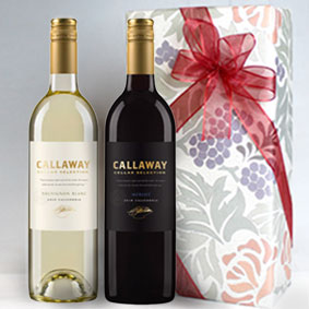 あのゴルフ用品メーカー キャロウェイが所有するワイナリー カリフォルニアワイン赤白2本組ギフトセット　メルロー & ソーヴィニヨン・ブラン 【2本セット】 [ラッピング・のし・メッセージカード　OK！]お祝い/結婚祝い/誕生祝い/贈り物/開店祝い